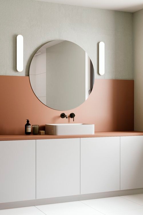 arredamento-bagno-stile-contemporaneo-color-terracotta