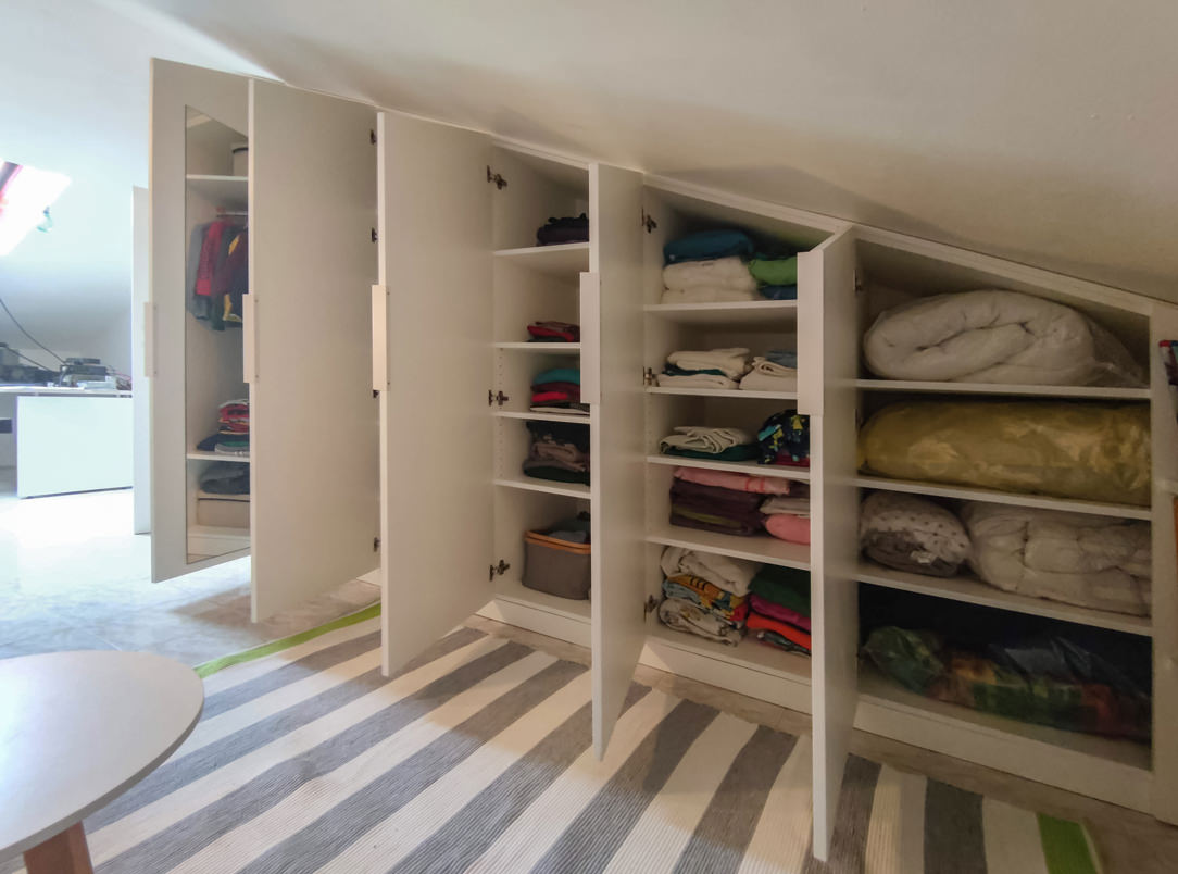 inside wardrobe change of house linen season