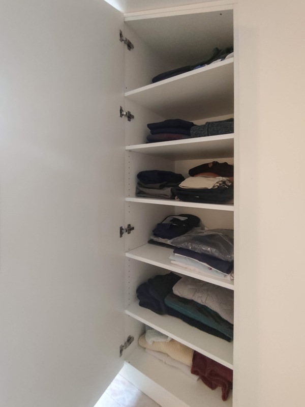 internal shelves bilaminate wardrobe made to measure attic change of season