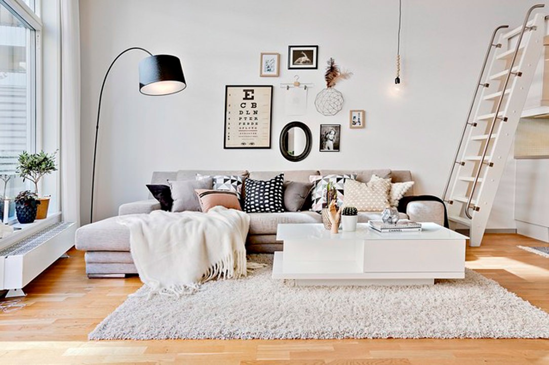modern Hygge living room
