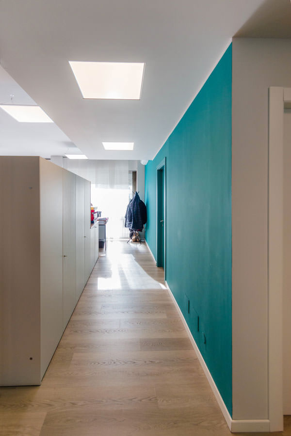 teal-colored walls for prestigious offices