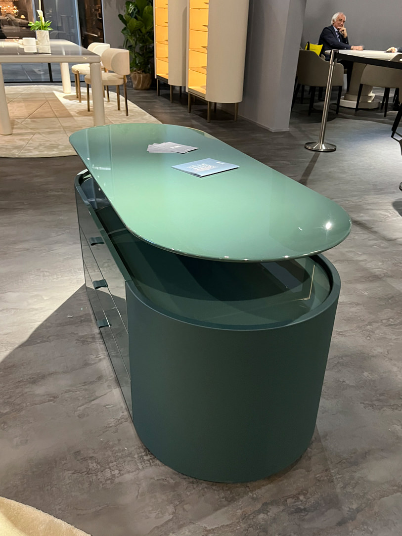 rounded furniture green