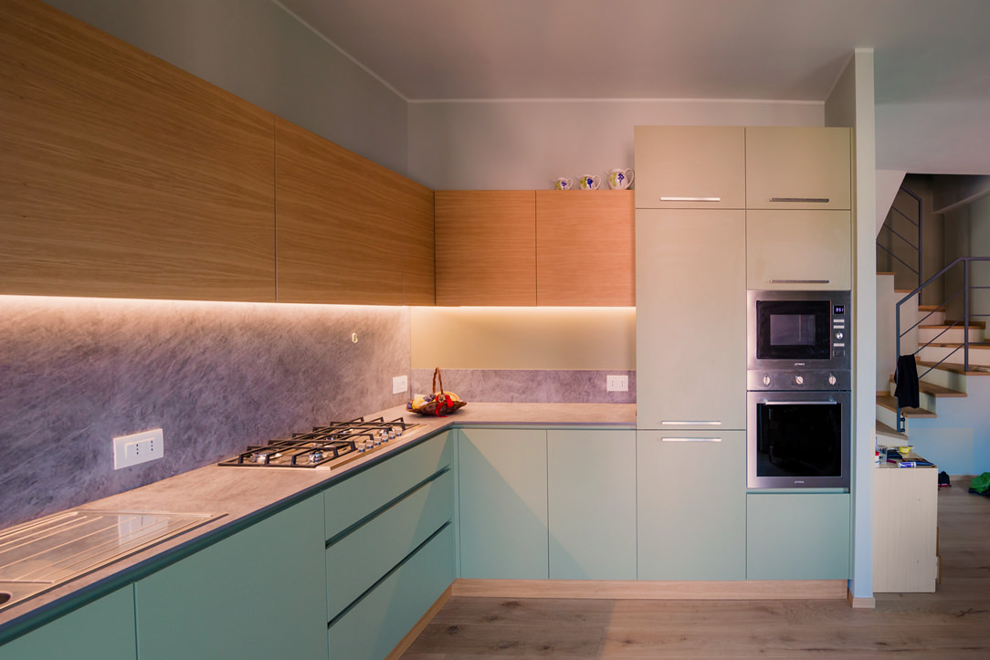 cucina verde e legno cucina verde e legno