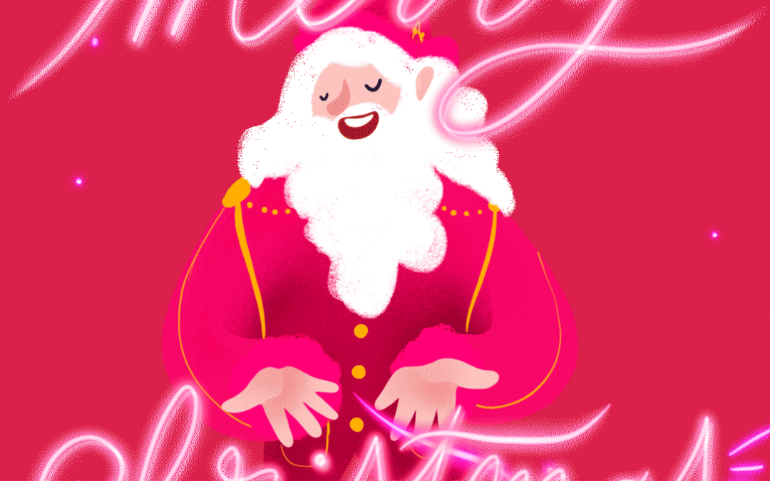 Merry Christmas in Viva Magenta