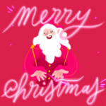 Merry Christmas Magenta