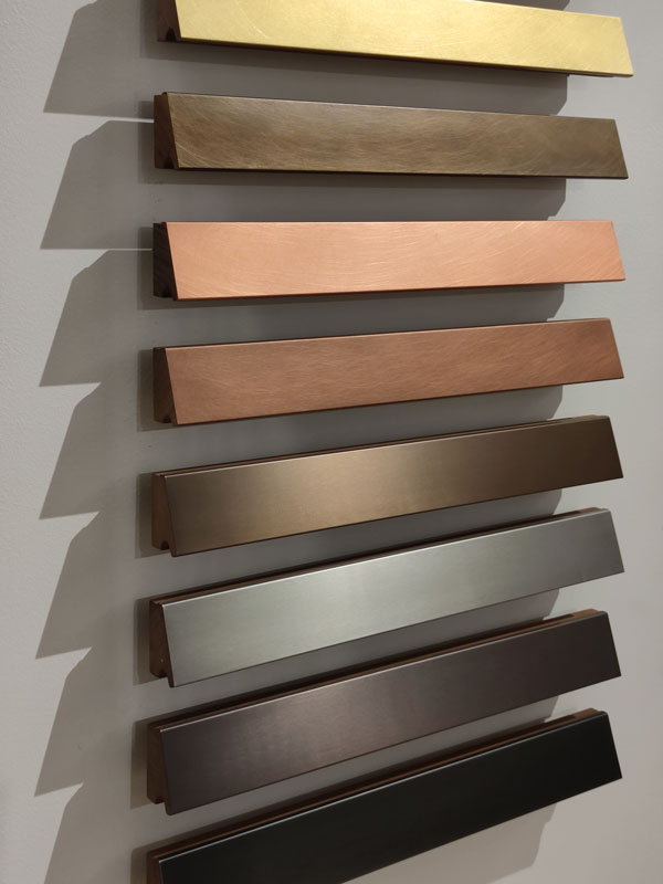 Fuorisalone metal sample palettes