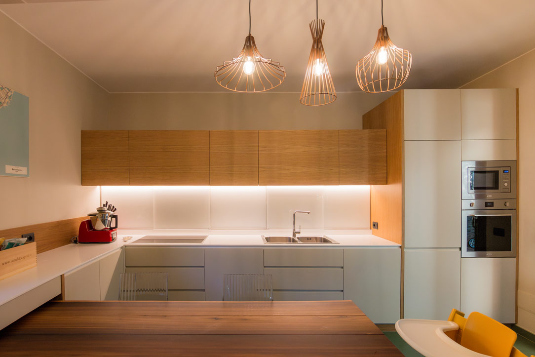 front kitchen in oak