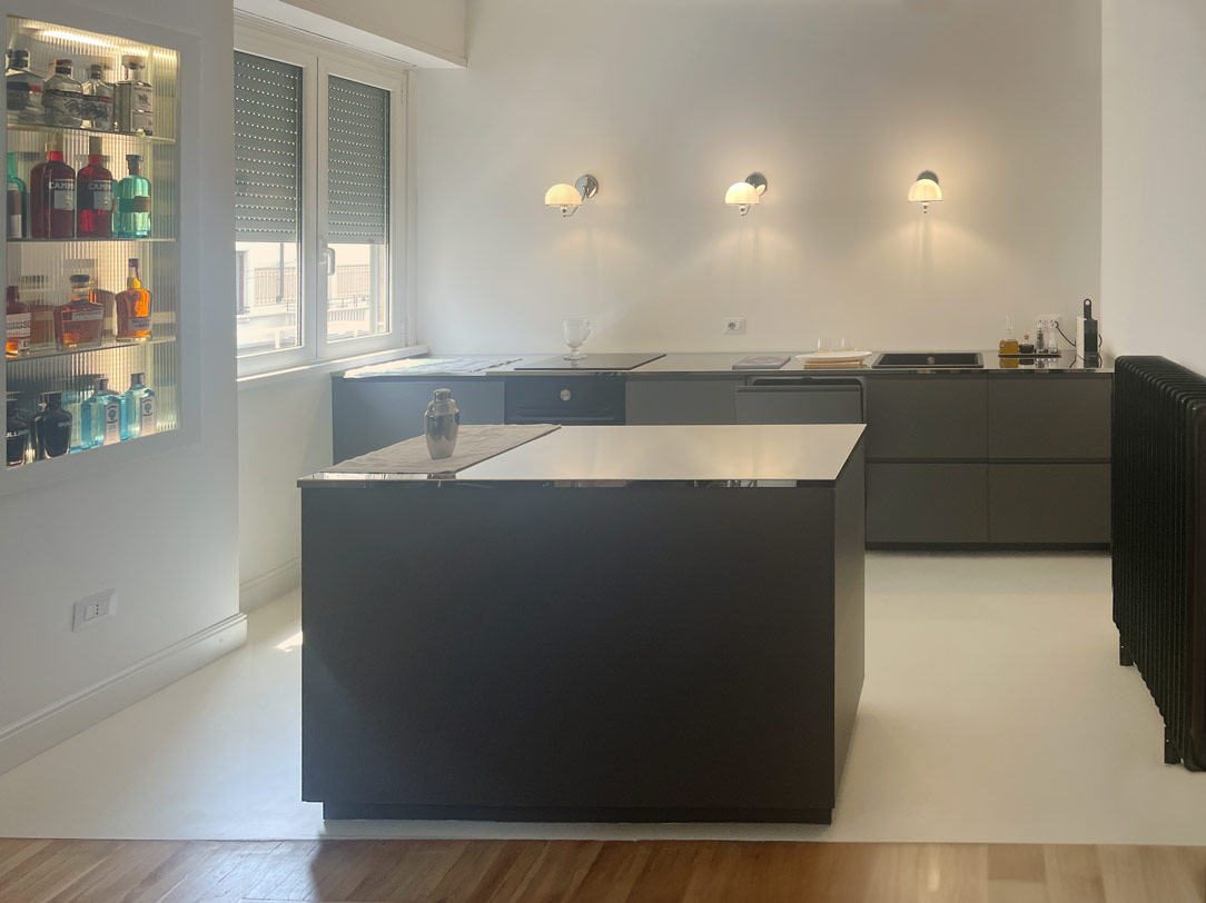 kitchen with island