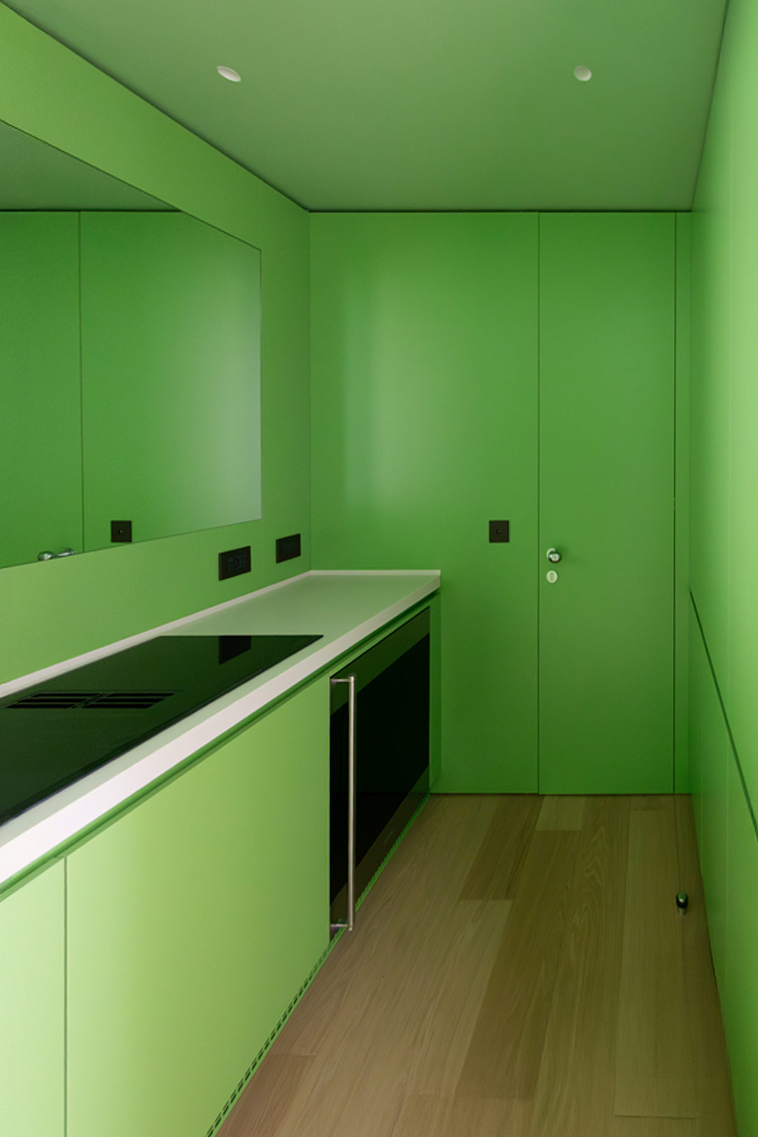cucina verde sensoriale