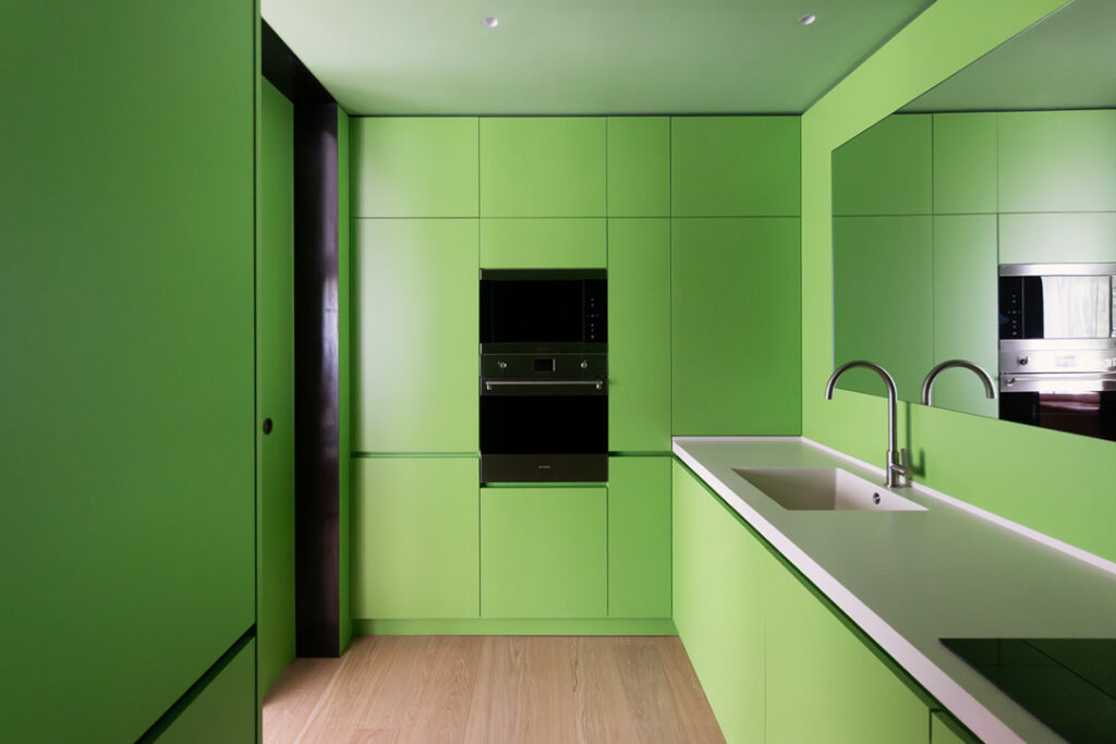 cucina verde cactus sensoriale