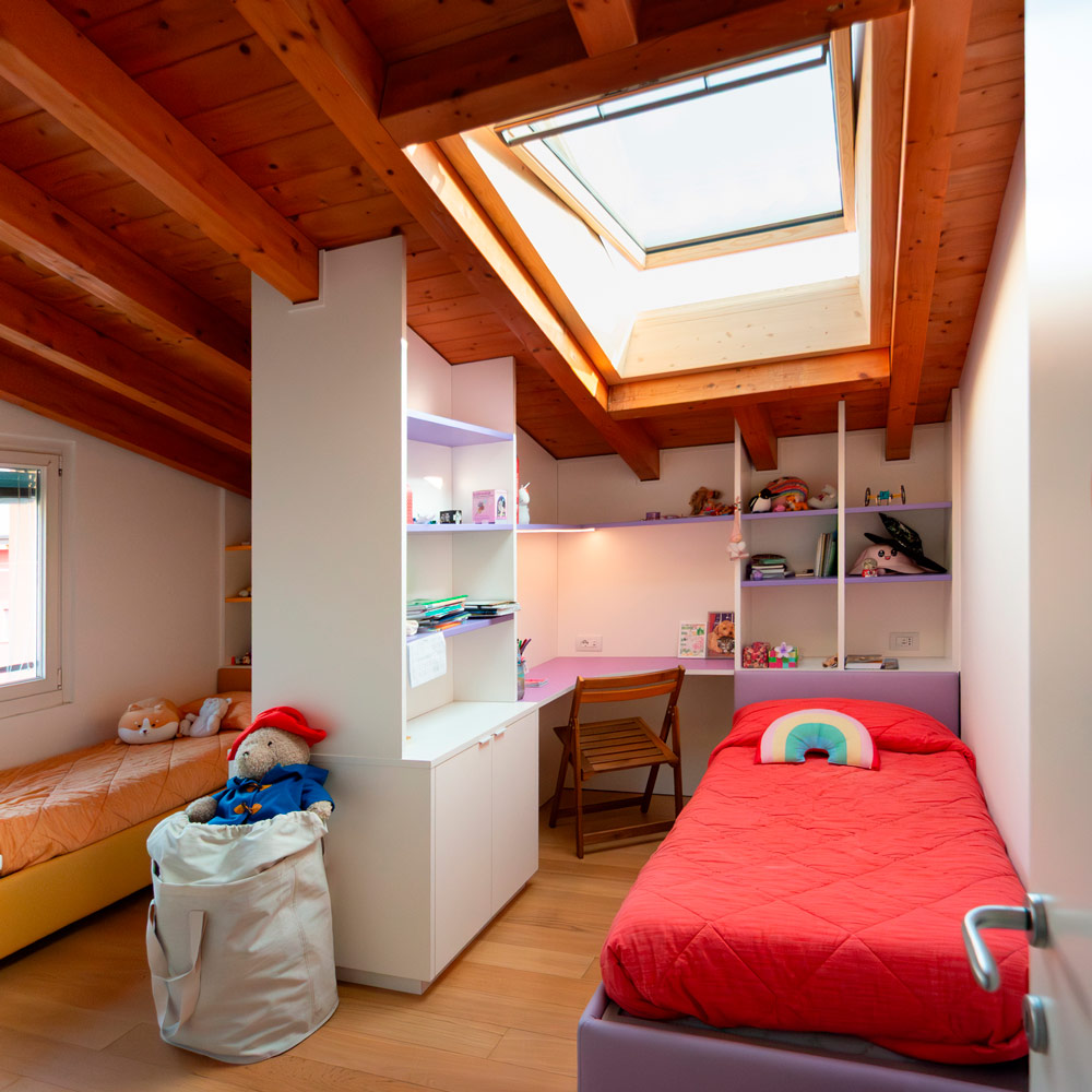 Shared bedroom, a Space-saving solution