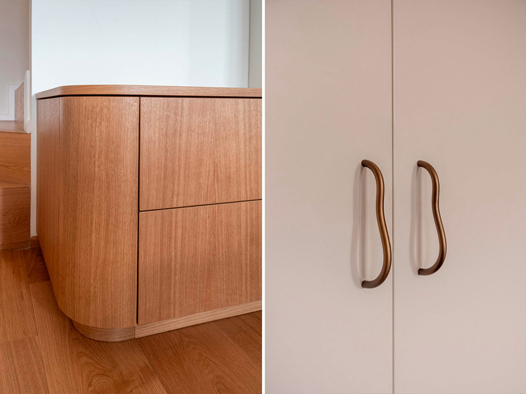 mobile ingresso rovere tinto laccato