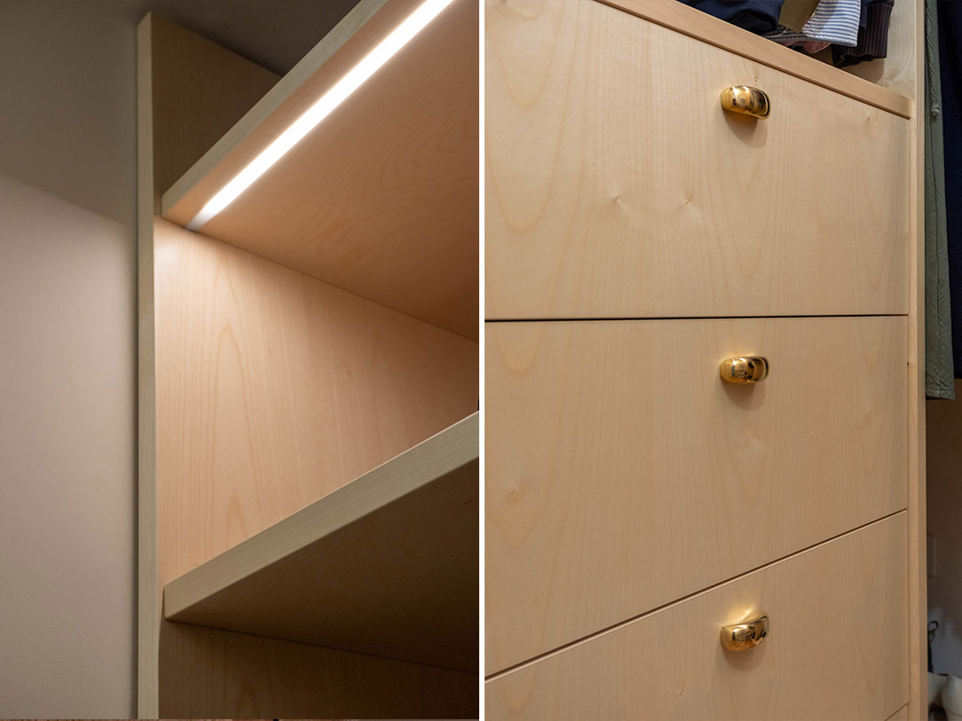 cabina armadio acero opaco cassetti 02