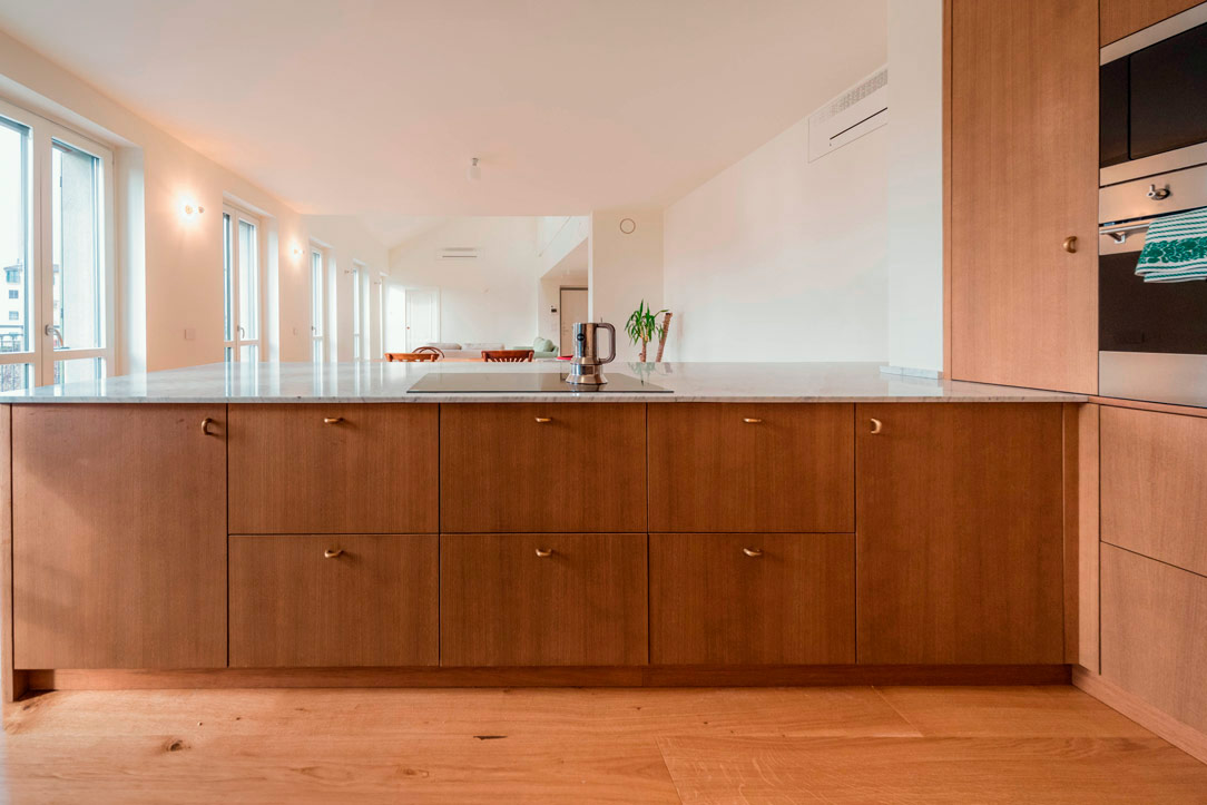 cucina rovere fronte interno