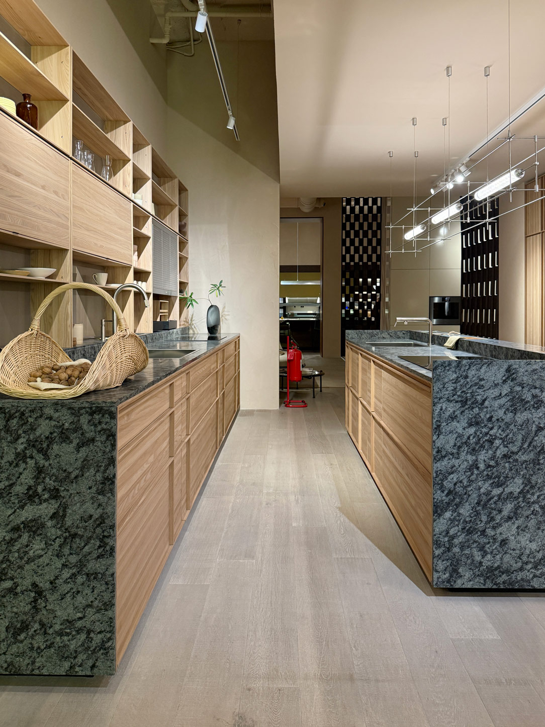 Valcucine wood and marble Valcucine wood and marble