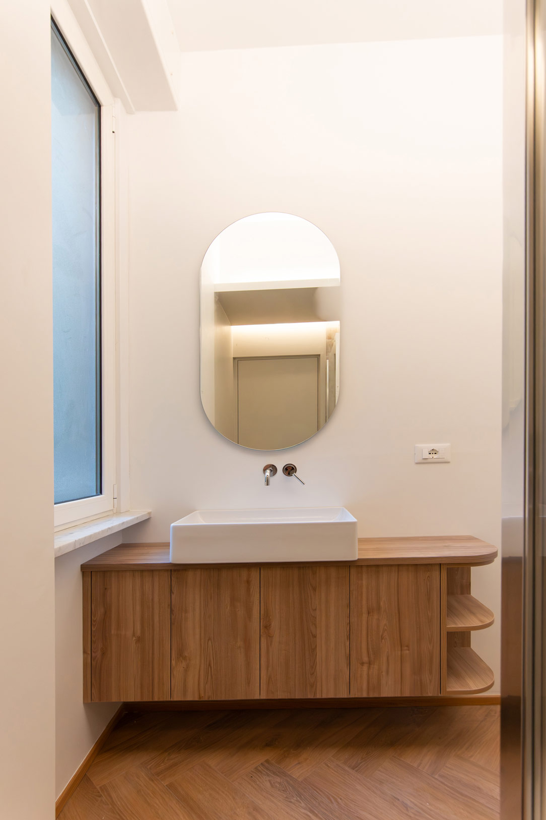 Bagno bilaminato rovere