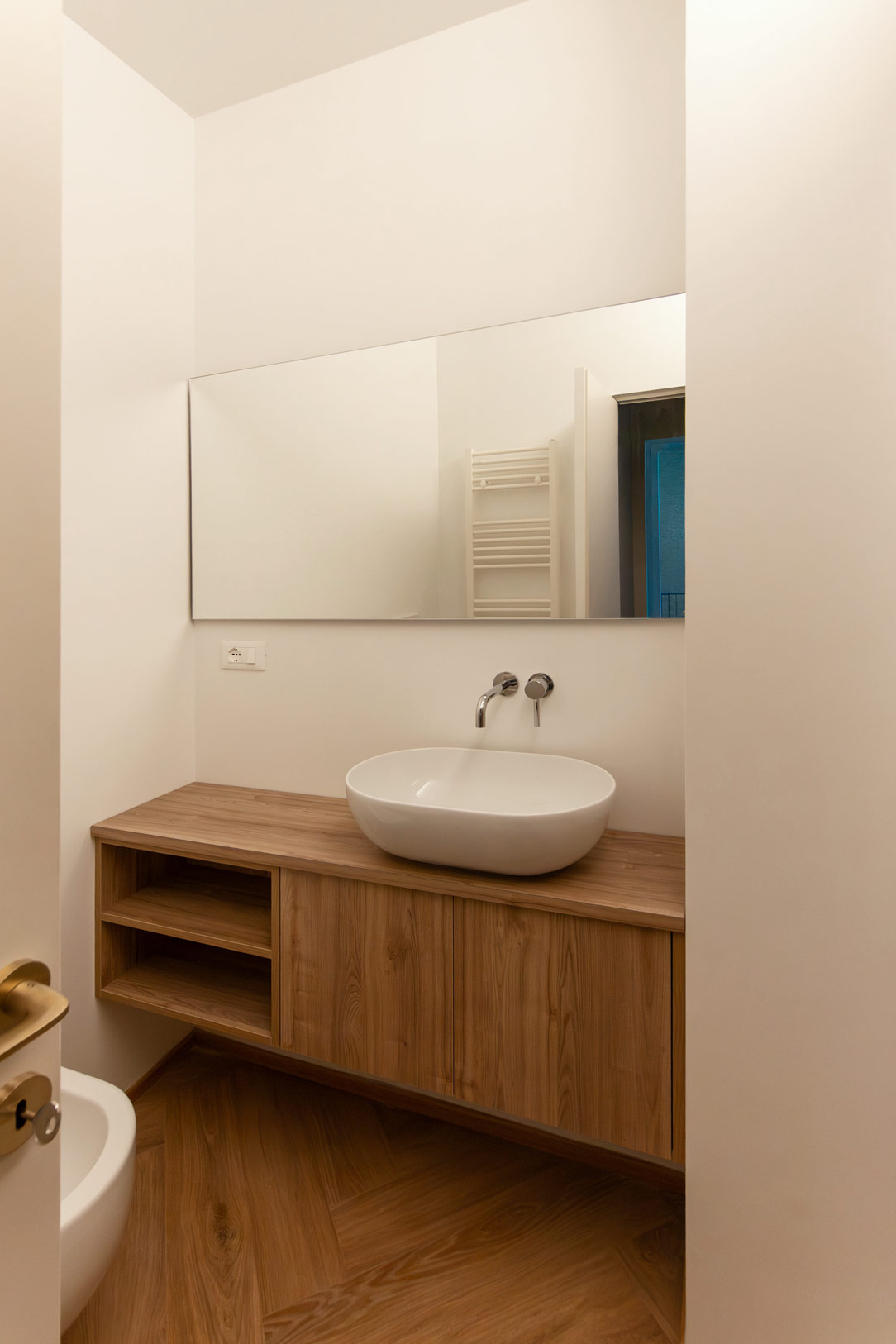Bagno bilaminato rovere